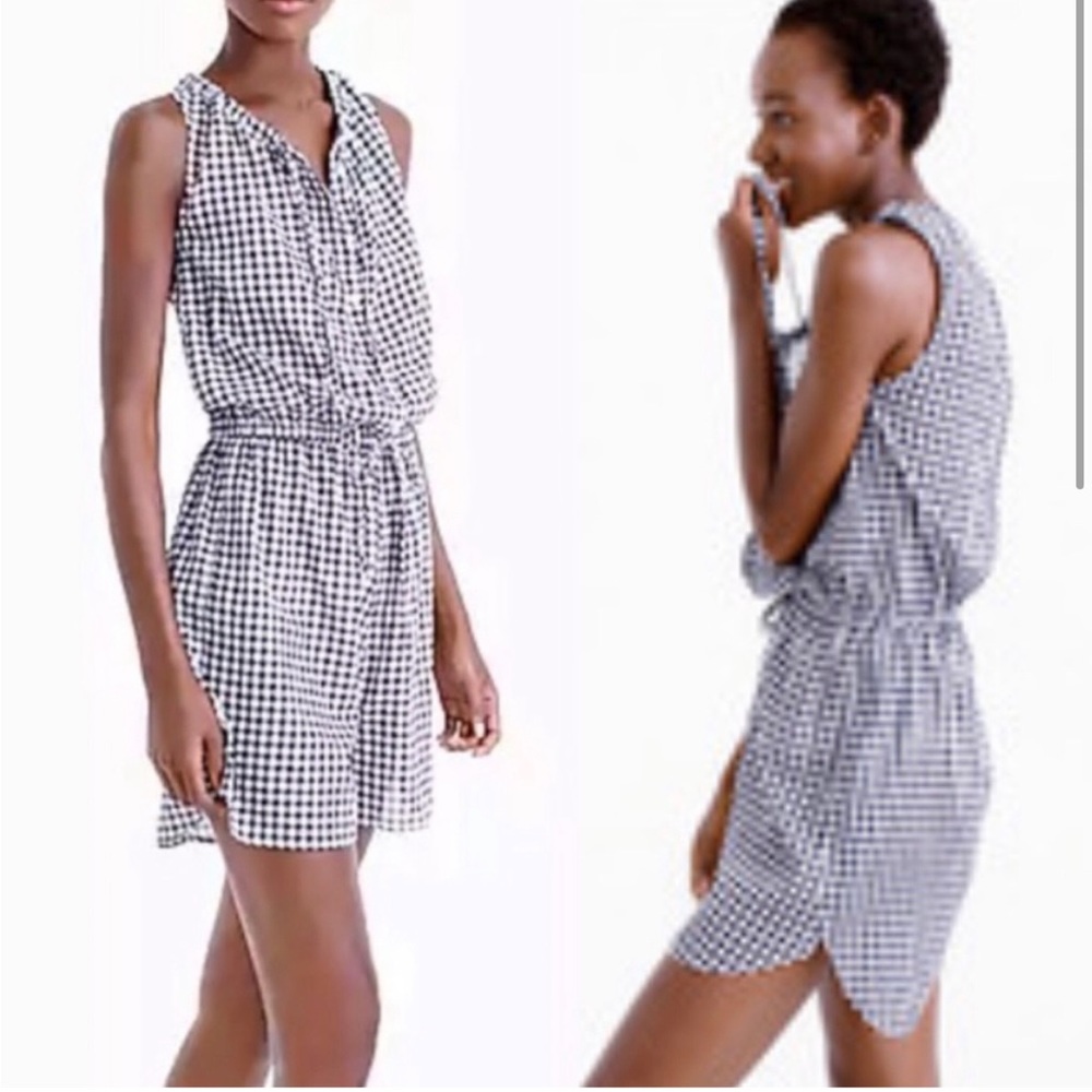 JCrew Factory Gingham Romper